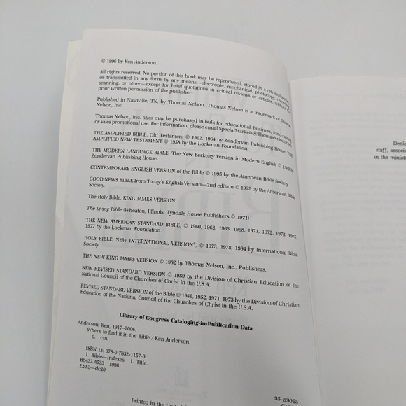 Where to Find It in the Bible A to Z Resource Paperback Book Church Verses Guide - Picture 4 of 4